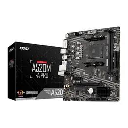 Placa Mãe MSI A520M-A PRO (Socket AM4/AMD A520/M.2)