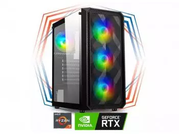 PC Gamer Elektra 3X RGB Professional - AMD R7 Edition (AMD Ryzen 7 7700X, 64GB (2x32GB) DDR5-5200, 2TB SSD NVMe, GeForce RTX 4070 12GB) + WaterCooler 240MM