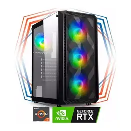 PC Gamer StellarX IV 3X RGB - AMD Robust Edition (AMD Ryzen 7 5700X 8-Core, 16GB DDR4-3200, 1TB SSD NVMe, GeForce RTX 4060 8GB)