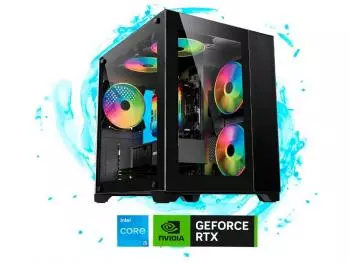 PC Gamer Atlantis 5X ARGB - Limited Edition (Intel Core i5-13400F, 16GB DDR4-3200, 1TB SSD NVMe, GeForce RTX 4060 8GB) + Water Cooler 240MM