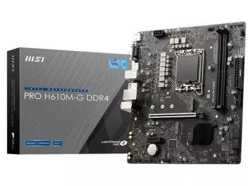 Placa Mãe MSI PRO H610M-G DDR4 (LGA 1700/Intel H610/M.2)
