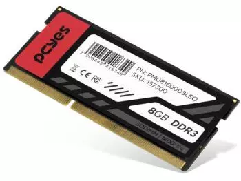 Memória Notebook PCYES 8GB DDR3 1600MHz SO-DIMM Low Voltage 1.35V