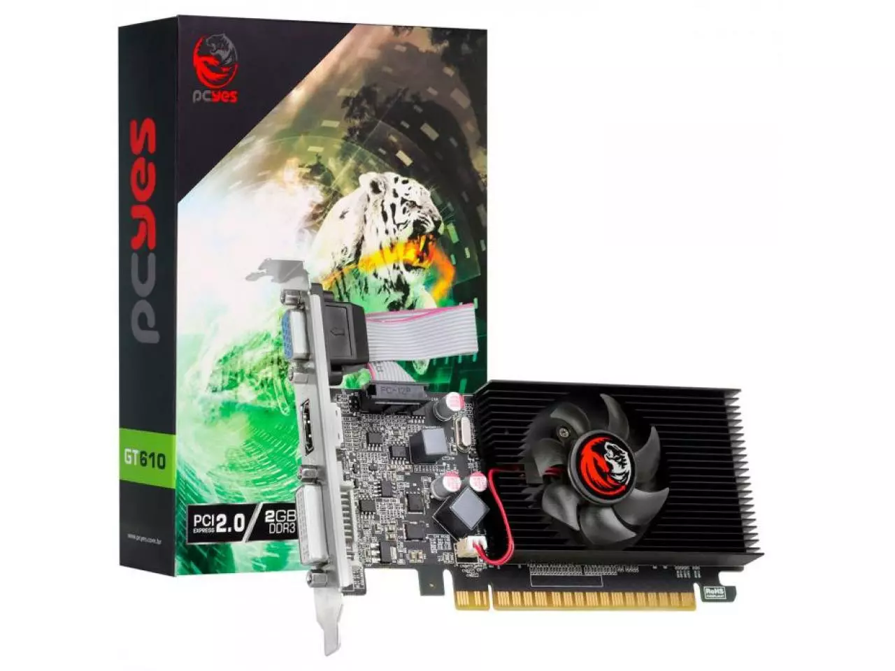 Placa de Vídeo AFOX Geforce GT 740 4GB PCI-E DDR3 DVI VGA HDMI Dual Slot -  AF740-4096D3L3 em Promoção na Americanas