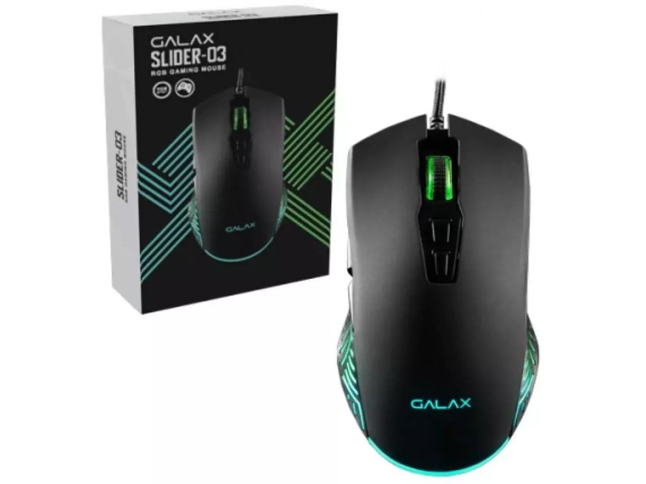 Mouse Gamer Galax Slider 03 Led Rgb 7200dpi Usb — Hardstore Informática Loja De Informática E 3758