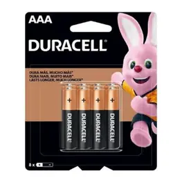 8 Pilhas Duracell Alcalina Blister AAA 1,5V