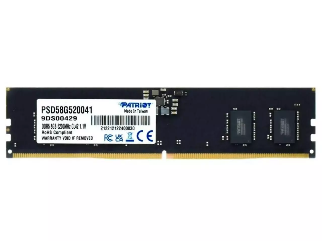 Memória Patriot 8GB DDR5 5200MHz - PSD58G520041