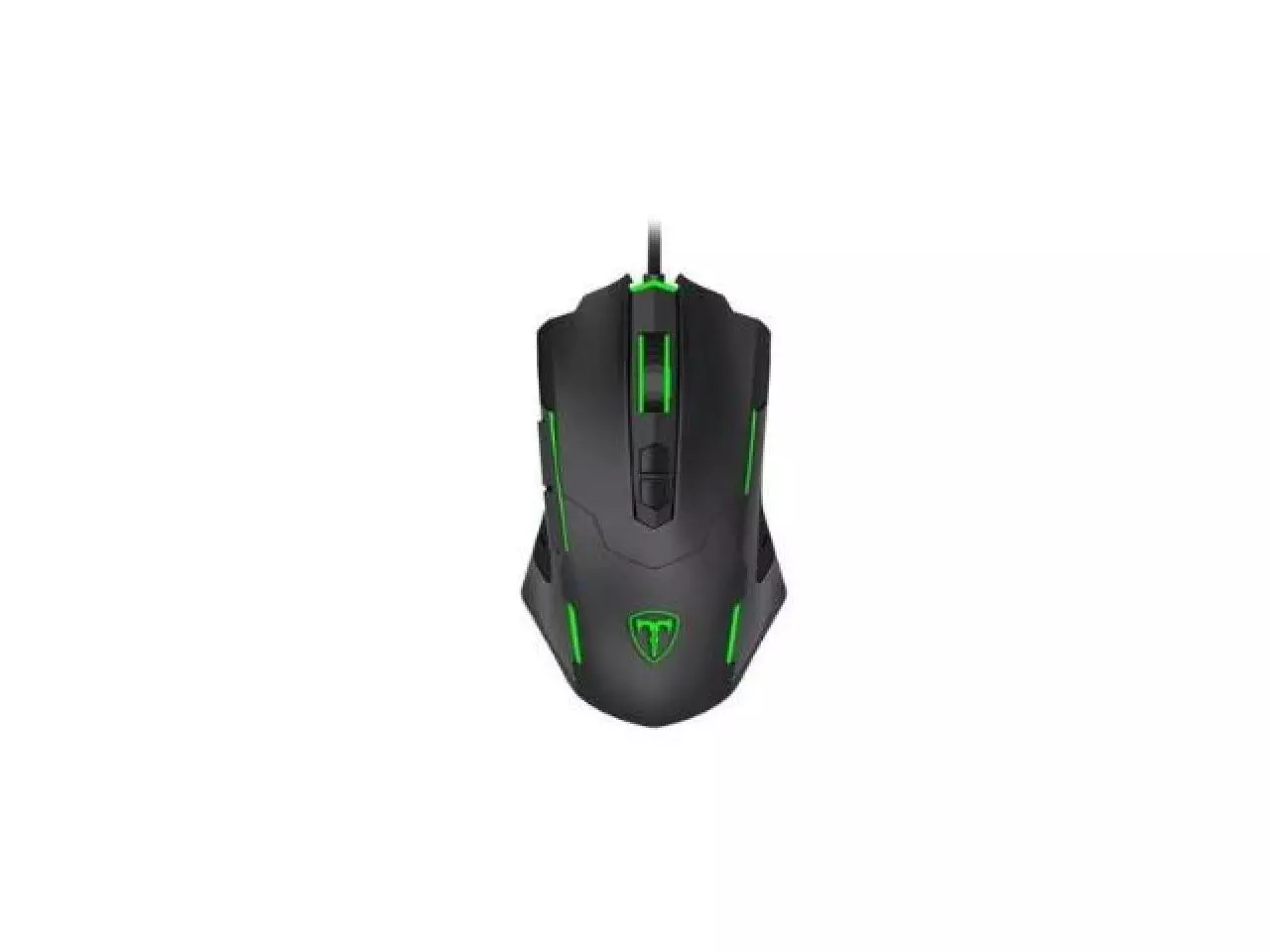 Mouse Gamer T-Dagger Brigadier LED Verde 7200dpi Preto