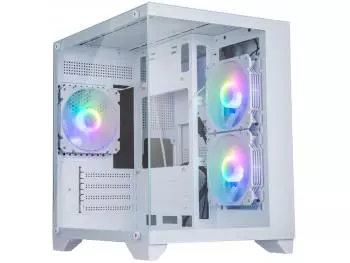 Gabinete Bluecase Gamer Soul PRO BG-052, Frontal e Lateral em Vidro Temperado, 3 Fans 120mm ARGB, Mid Tower Branco