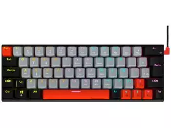 Teclado Mecânico Gamer PCYES Kuromori Led Rainbow com Switch Outemu Red ABNT2 USB