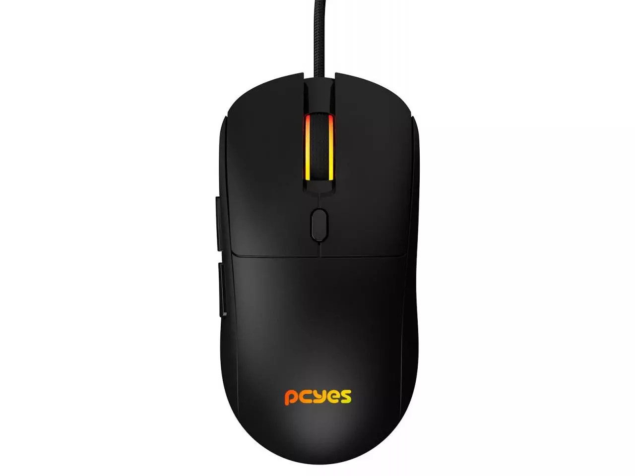 Mouse PCYes Gamer Basaran Óptico 12400dpi LED RGB USB