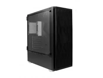 Gabinete Bluecase Gamer BG-025, Lateral em Vidro Temperado, c/ 4 Fans 120mm, Mid Tower - Preto