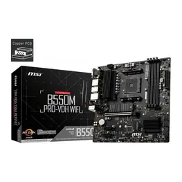 Placa Mãe MSI B550M PRO-VDH WIFI (Socket AM4/AMD B550/M.2/WiFi 5 802.11ac/Bluetooth 4.2)