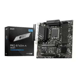 Placa Mãe MSI PRO B760M-A WIFI (LGA 1700/Intel B760/M.2/DDR5/WiFi 6E 802.11ax/Bluetooth 5.3)