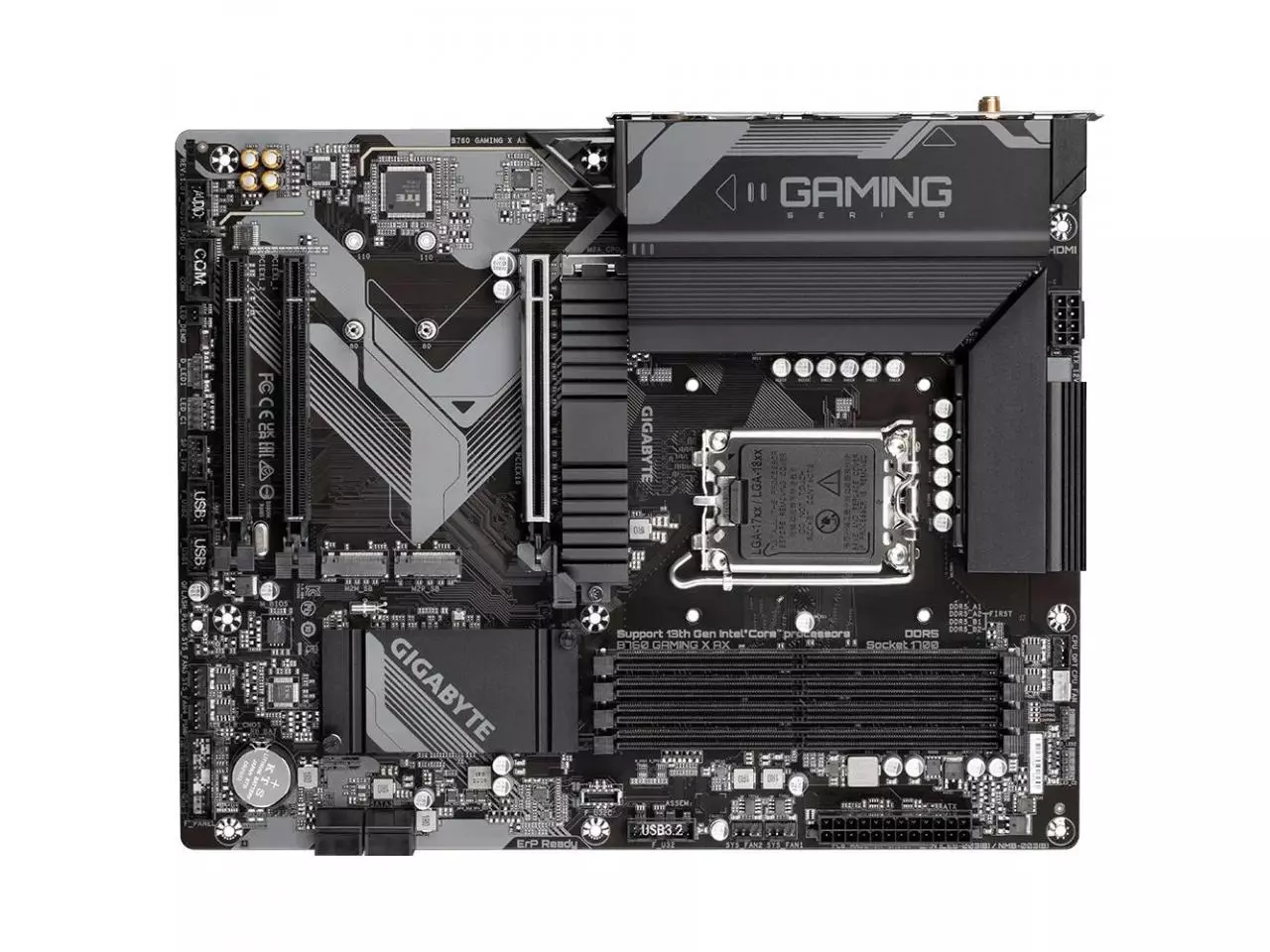 GIGABYTE B760 Gaming X AX Motherboard - LGA 1700, DDR5, WiFi 6E, 2.5GbE LAN For Intel 12th/13th Gen