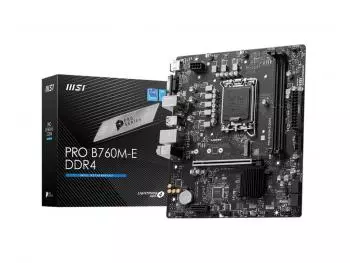 Placa Mãe MSI PRO B760M-E DDR4 (LGA 1700/Intel B760/M.2)