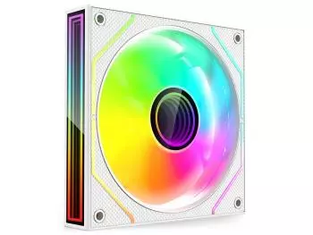 FAN Cooler C3Tech 120mm LED ARGB F9-L310WHRGB (6 Pinos ARGB) - Branco