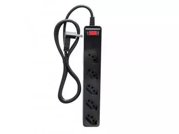 Filtro de Linha + DPS iClamper Energia 5 LCF 5 Tomadas 10A Proteção Contra Surtos Bivolt Cabo 1 Metro Preto - 023459