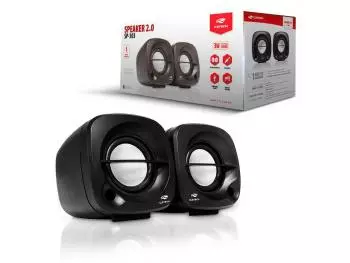 Caixa de Som C3Tech 2.0 Portátil 3W RMS P2 - Preta