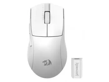 Mouse Redragon King PRO 4K 26000dpi Wireless/Bluetooth/USB Branco
