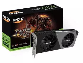 Placa de Vídeo INNO3D GeForce RTX 4070Ti SUPER Twin X2 OC 16GB GDDR6X 256-bit PCI-E 4.0 - N407TS2-166X-186156N