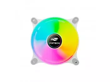 FAN Cooler C3Tech Gaming 120mm LED ARGB F9-L170WH - Preto