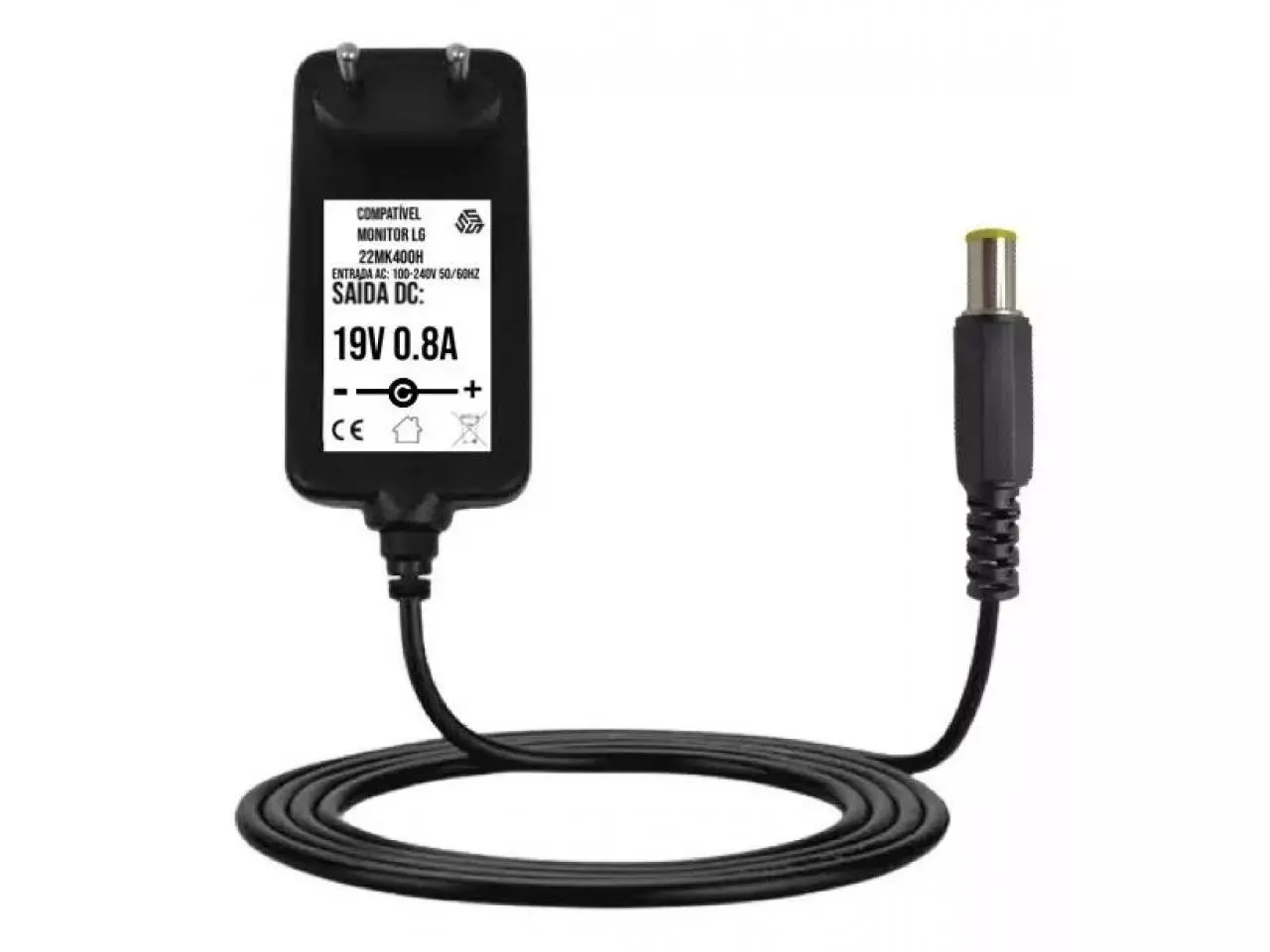 Fonte para Monitor LG 22mk400h 19v 0,8a