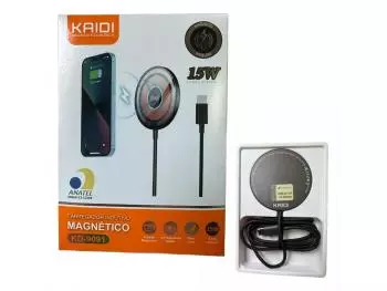 Carregador Indutivo Magnético Turbo 15W - Kaidi 