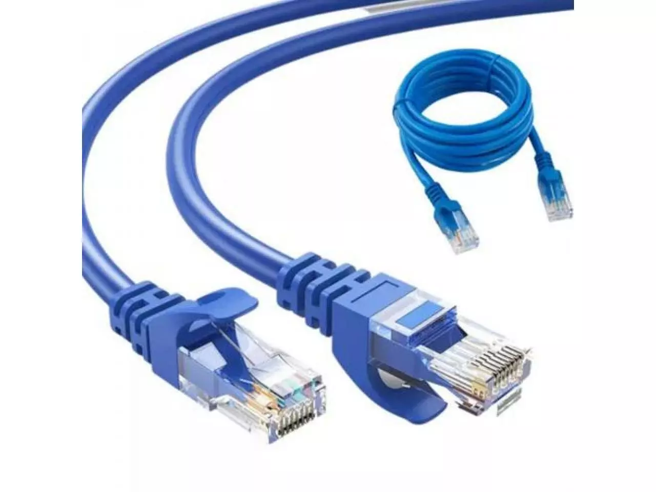 Cabo de Rede RJ-45 CAT5 3m Azul - AGOLD