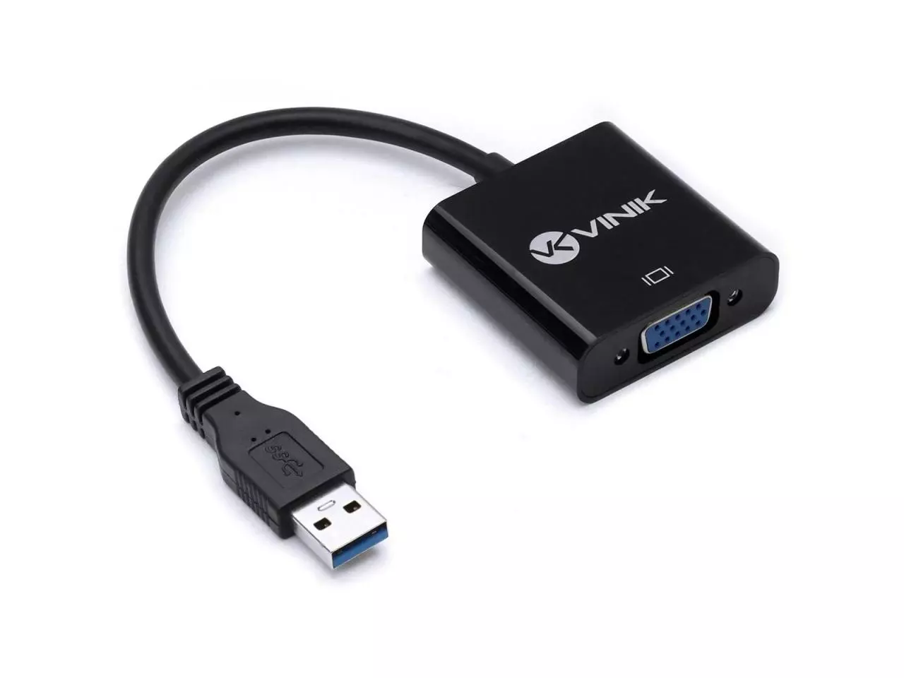 Cabo Adaptador Conversor USB (M) x VGA (F) Preto - Vinik