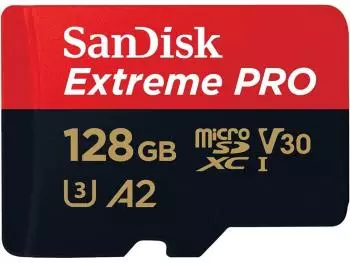 Cartão de Memória 128GB Sandisk Micro SD Extreme Pro UHS-I - SDSQXCD-128G-GN6MA