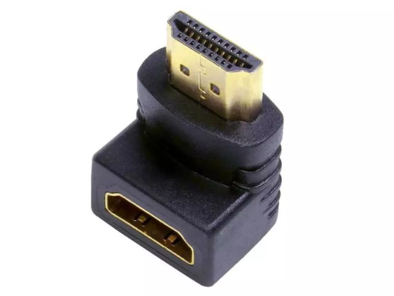 Adaptador HDMI Macho X HDMI Fêmea 90 graus Gold - Storm
