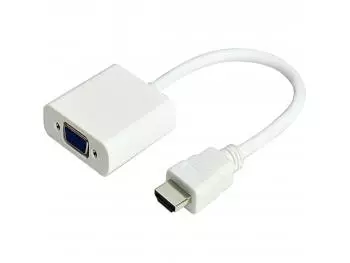 Conversor HDMI x VGA Com Áudio Branco Storm