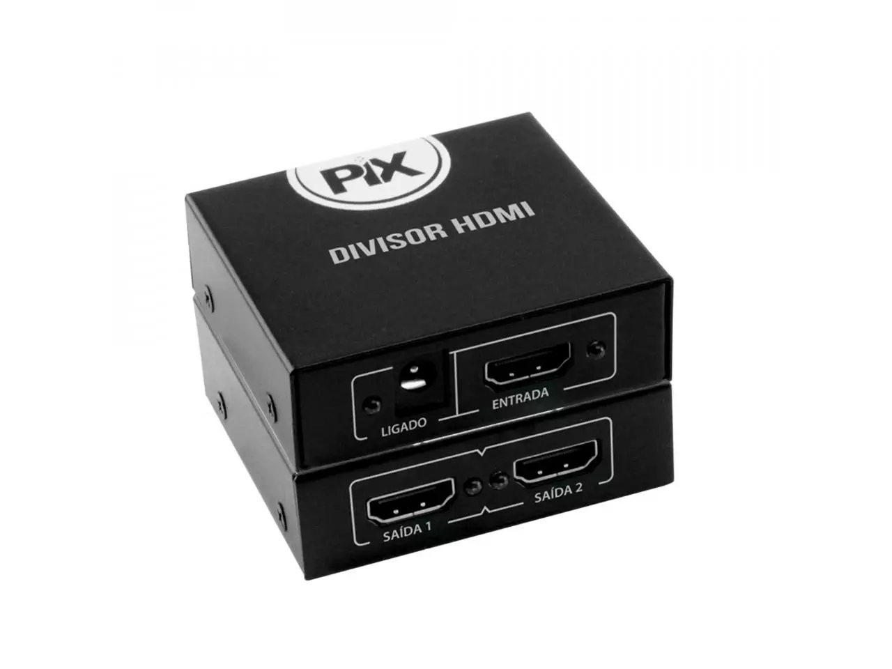 Splitter divisor HDMI 1.3 1 Entrada X 2 Saídas Preto PIX