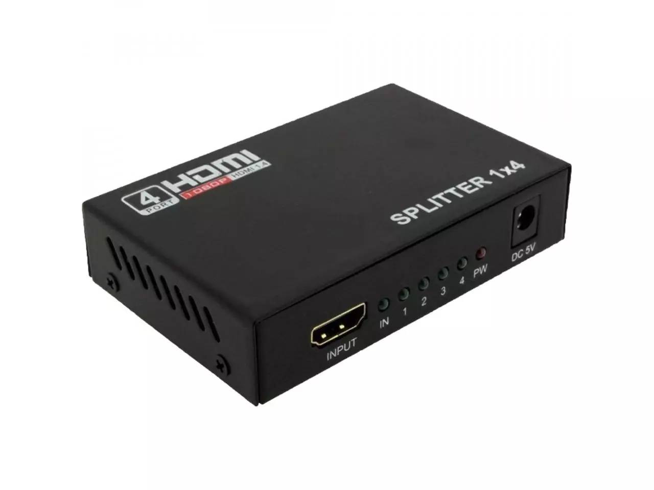 Splitter Divisor HDMI 1 Entrada X 4 Saídas Preto Storm