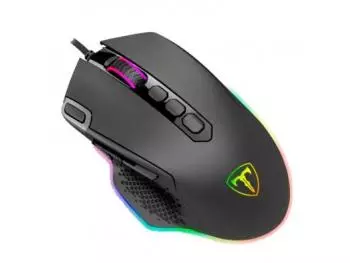 Mouse Gamer T-Dagger Bettle RGB 10 Botões 8000dpi USB Preto