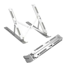 Suporte Ergonômico para Notebook Alumínio, com Regulagem de Altura, Dobrável - Pix 079-0062 (PX-42)