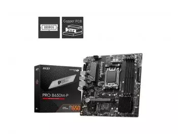Placa Mãe MSI PRO B650M-P (Socket AM5/AMD B650/4*DDR5/M.2)