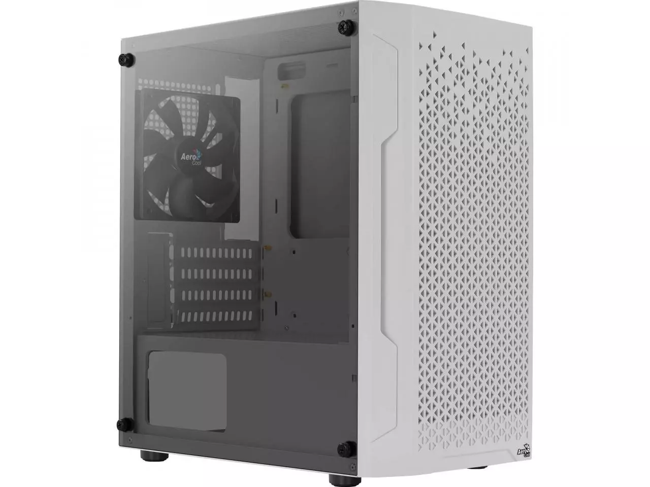 Gabinete Gamer Aerocool Trinity Mini Lateral de Vidro Branco