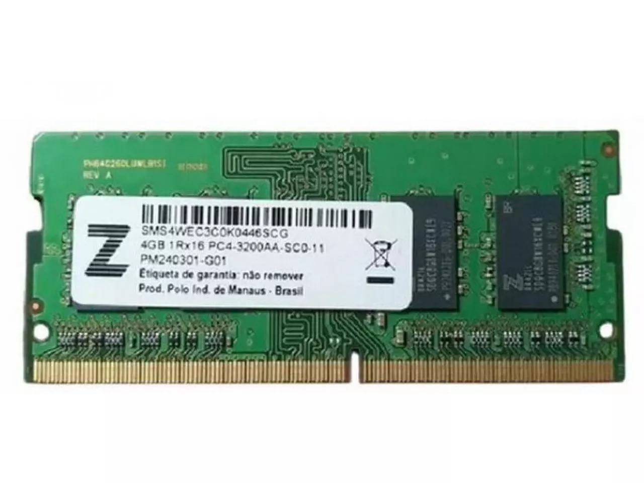 Memória Notebook 4GB DDR4 SO-DIMM 3200MHz 1.2V