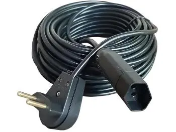 Extensão Elétrica 50 Metros 1 Tomada 10A Cabo PP 2x1,0mm Bivolt Preto