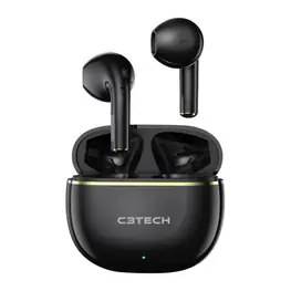 Fone de ouvido C3Tech Bluetooth 5.1 c/ Microfone EP-TWS-30BK - Preto