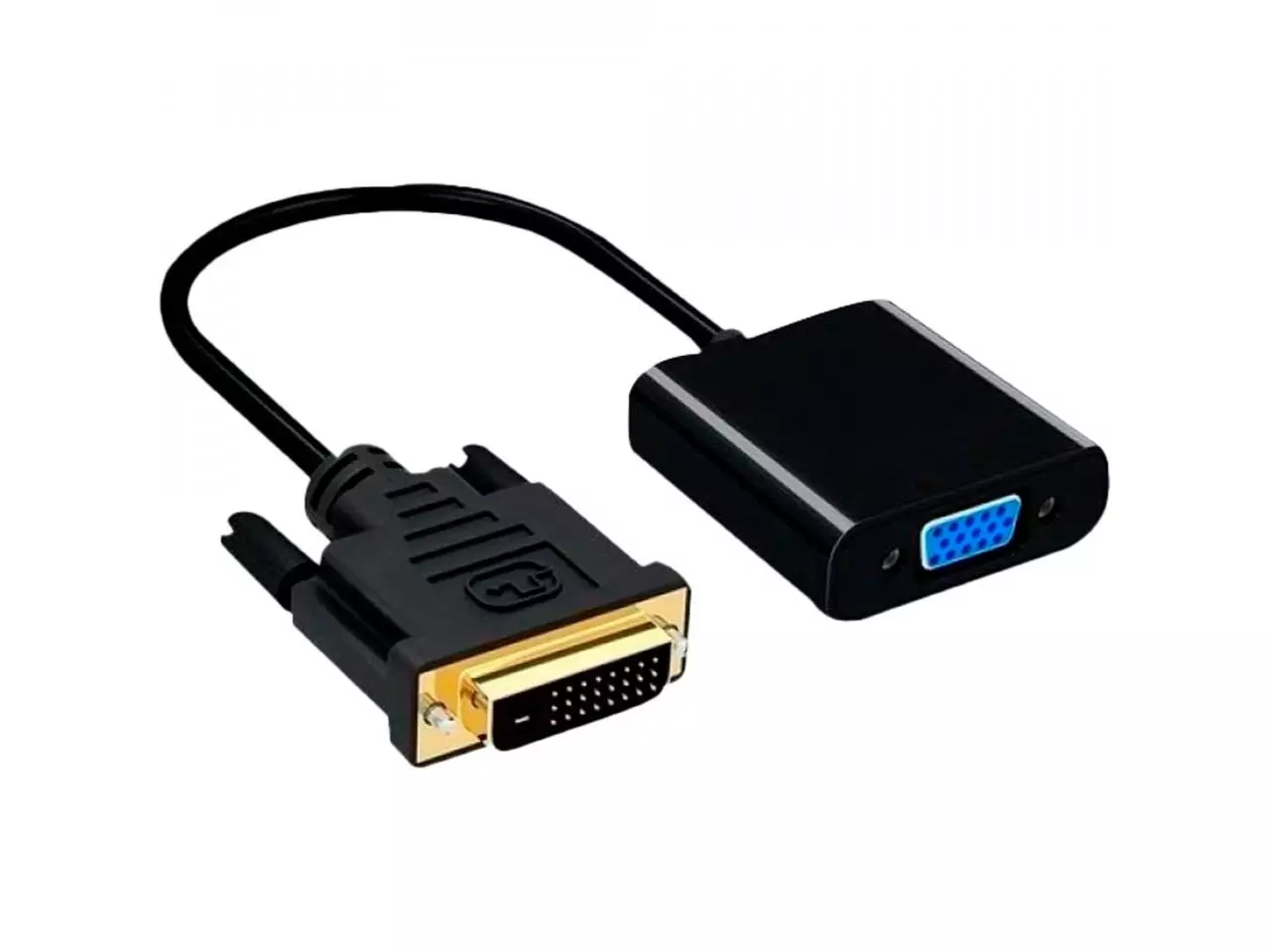 Cabo Conversor Flex DVI-D (24 +1) Para VGA Preto