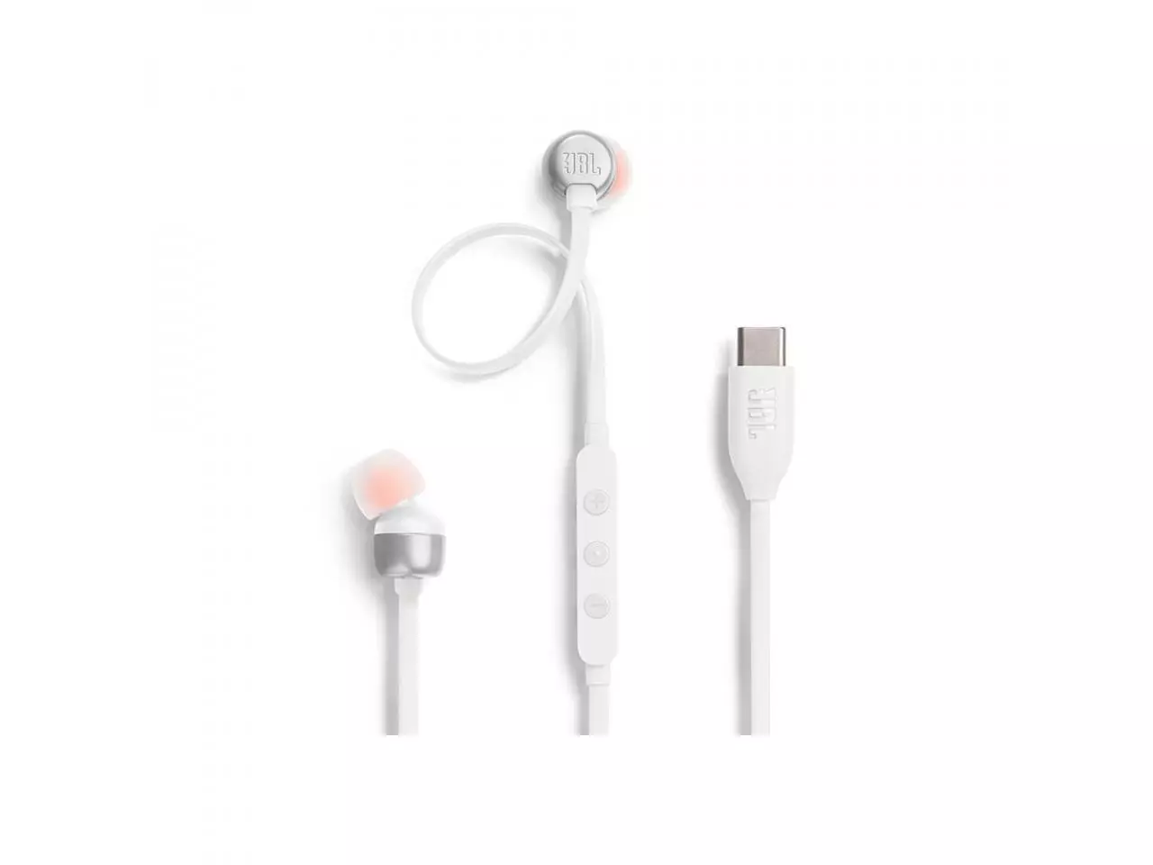 Fone de Ouvido JBL TUNE T310C, USB-C Branco