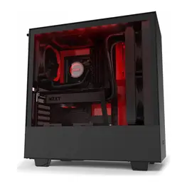 Gabinete Gamer NZXT H510i, Lateral em Vidro Temperado, Mid Tower, Preto/Vermelho