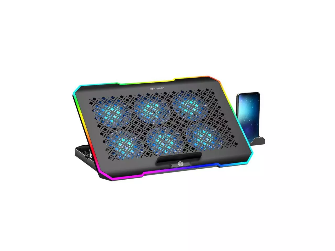 Base Cooler Gamer Para Notebook com 6 Coolers Até 17.3" - C3Tech
