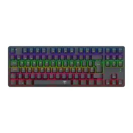 Teclado Mecânico Gamer T-Dagger Bora LED RGB Switch Outemu Brown ABNT2