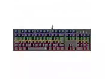 Teclado Mecânico Gamer T-Dagger Rebel LED RGB Switch Brown ABNT2