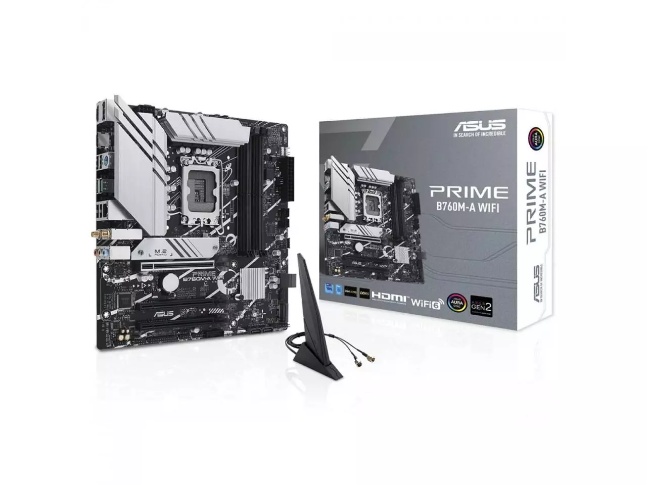 Placa Mãe PRIME B760M-A WIFI (LGA 1700/M.2/DDR5)