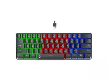 Teclado Semi Mecânico Gamer Rise Mode G2 Mini, USB-C, Layout 60%, Preto - RM-TG-02-B