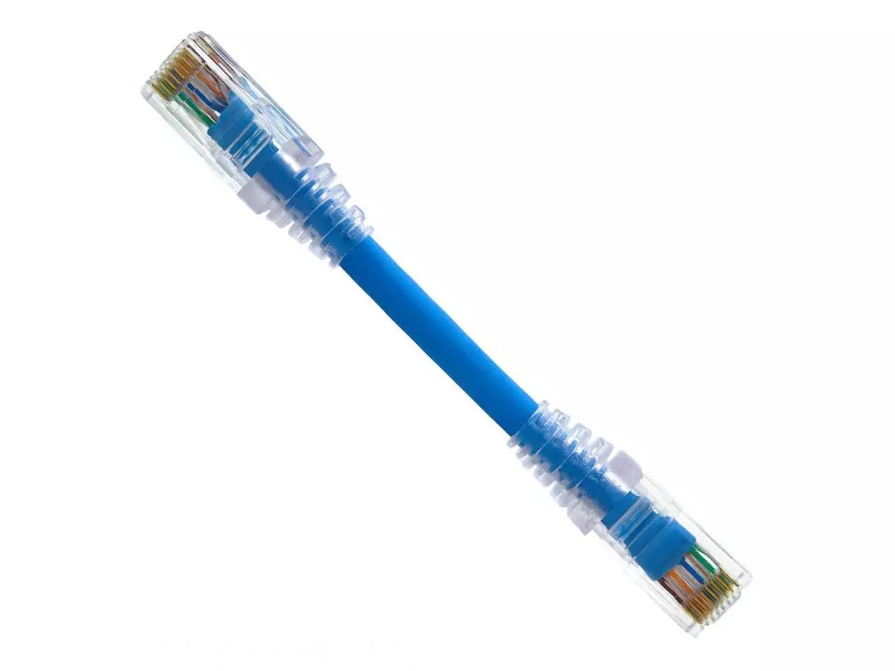 Kit 10 unidades Cabo Rede 15cm Cat5e Azul